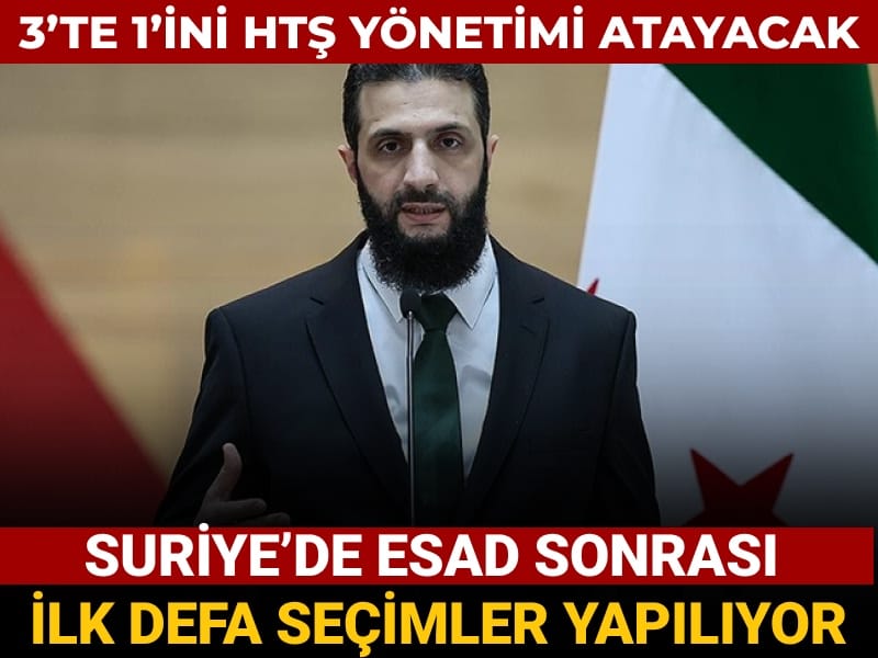 suriyede esad sonrasi ilk secimler yapiliyor 3te 1ini hts atayacak qkem1Seh