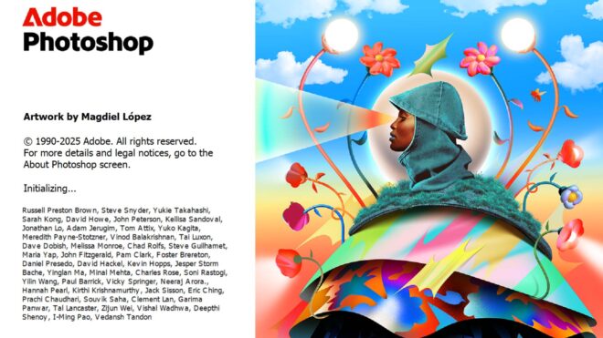 Photoshop 2021 ve 2025, Wine aracılığıyla Linux'ta çalıştırıldı