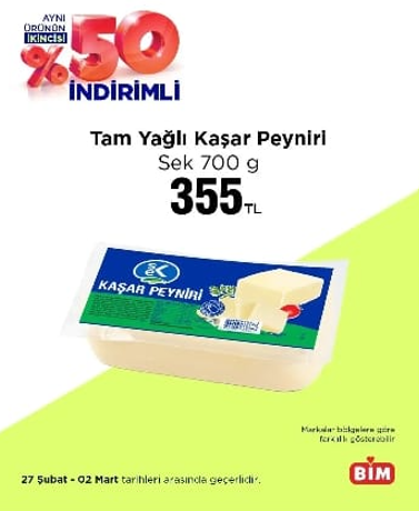 SEK Tam Yağlı Kaşar Peyniri 700 Gr