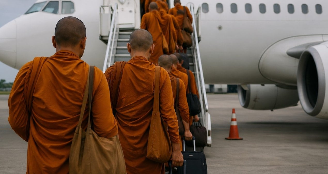 Tatil Dönüşü Şok: 22 Budist Keşişin Bavulundan 110 Kilo Uyuşturucu Çıktı
